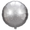 ROUND SILVER HOLOGRAPHIC FOIL BALLOON 18" 