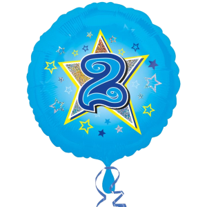 ANAGRAM BLUE STARS 2 18" 