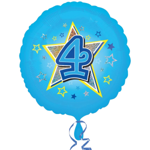 ANAGRAM BLUE STARS 4 18" 