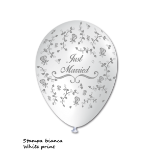BALLOON "JUST MARRIED" 5" 