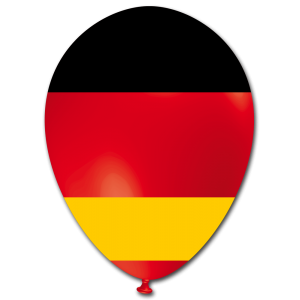 BALLOON TPR GERMAN FLAG 12"
