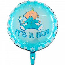 FOIL TONDO "IT'S A BOY" 45cm/18"