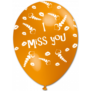 BALLOON "I MISS YOU" 12"