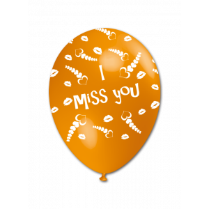 BALLOON "I MISS YOU" 5"