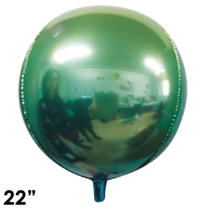 GREEN SHADED FOIL BALL...